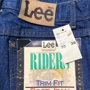 Lee Men's Riders Trim Fit Boot Jeans in Deep Blue Denim